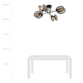 Emibig Emibig Belle lampe de plafond suspendue avec 4x E27 - Parfaite pour n'importe quel espace