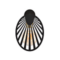 Emibig Emibig Zwarte mysterieuze wandlamp met lamp E27 - Creëer een sfeervolle ambiance