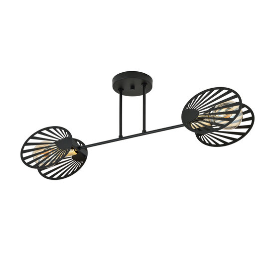 Emibig Emibig Mysterieuze plafondlamp met metaal doorschijnend 2x E27 - Creëer een sfeervolle ambiance in uw ruimte