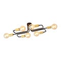 Emibig Emibig Narrow black ceiling lamp with 6 gold E27 connections - Ideal for stylish lighting in any space