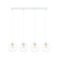 Emibig Emibig Hanglamp met 4 witte bollen metaal E27 - Creëer een sfeervolle ambiance in uw huis