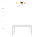 Emibig Emibig Ceiling lamp black with 6 arms silver E27 base - Perfect lighting for any space