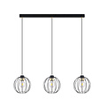 Emibig Emibig Hanglamp met 3 zwarte bollen metaal E27 - Creëer een gezellige sfeer in uw huis
