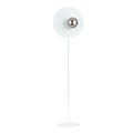 Emibig Emibig Lámpara de pie blanca con bombilla de vidrio ahumado 14 cm E14 - Ideal para crear una atmósfera acogedora en tu sala de estar