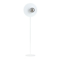 Emibig Emibig Lampe sur pied blanche avec ampoule en verre fumé 14 cm E14 - Idéale pour créer une atmosphère chaleureuse dans votre salon