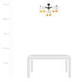Emibig Emibig Gentofte black and white ceiling lamp with 3 metal shades E27 - Stylish lighting for any room