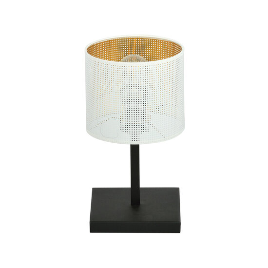 Emibig Emibig Lámpara de mesa Gentofte blanca y negra con bombilla E27 - Ideal para cualquier espacio