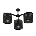 Emibig Emibig Gentofte zwarte plafondlamp met 3 metalen kappen E27 - Perfecte verlichting voor elke ruimte