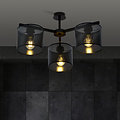 Emibig Emibig Gentofte zwarte plafondlamp met 3 metalen kappen E27 - Perfecte verlichting voor elke ruimte