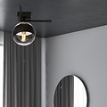 Emibig Emibig Kleine Design-Deckenleuchte von Roskilde mit gestreifter Glaskugel E14 - Ideal für moderne Innenräume