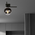 Emibig Emibig Roskilde kleine designlamp voor plafond met gestreepte glazen bol E14 - Perfecte sfeer voor elke ruimte