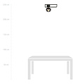 Emibig Emibig Roskilde plafonnier noir avec boule en verre rayée E14 - Éclairage parfait pour chaque espace