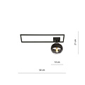 Emibig Emibig Lámpara de techo de diseño Roskilde negra con bola de vidrio opal blanco E14 - Iluminación perfecta para cualquier espacio