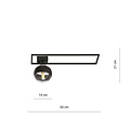 Emibig Emibig Roskilde grote design plafondlamp zwart met gestreept glas bol E14 - Perfect voor moderne interieurs