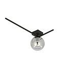 Emibig Emibig Horsens elegante designlamp voor plafond met rookglazen bol E14 - Perfect voor een stijlvolle ambiance in uw woonkamer