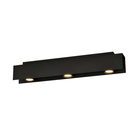 Emibig Emibig Focos de techo negros Silkeborg 3x GU10 para focos - Iluminación ideal para interiores modernos