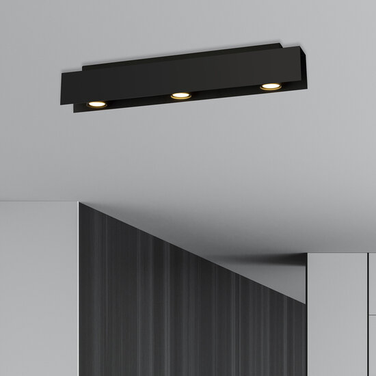 Emibig Emibig Silkeborg zwarte plafondspots 3x GU10 voor spots - Perfecte verlichting voor elke ruimte