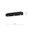 Emibig Emibig Spots de plafond noirs Silkeborg 3x GU10 pour spots - Éclairage idéal pour les intérieurs modernes