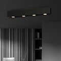 Emibig Emibig Silkeborg foco de techo multi 4x GU10 negro - Iluminación perfecta para interiores modernos