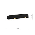 Emibig Emibig Silkeborg multi ceiling spotlight 4x GU10 black - Ideal lighting for modern interiors