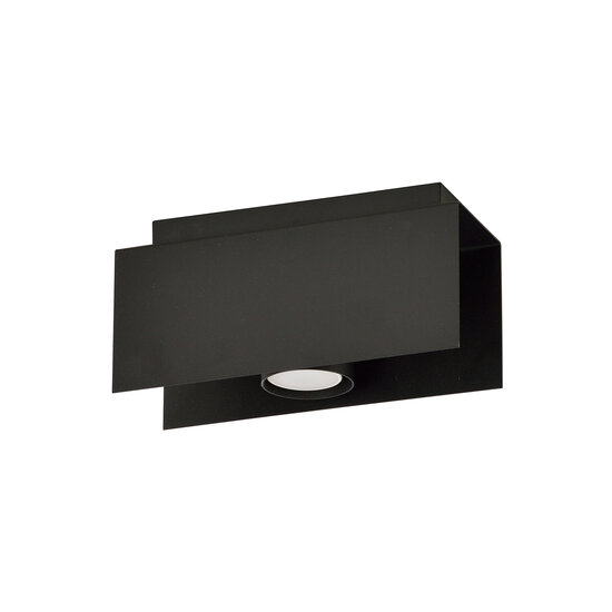 Emibig Emibig Foco de techo rectangular negro Silkeborg 1x GU10 - Ideal para interiores modernos