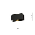 Emibig Emibig Silkeborg rechthoek zwarte plafondspot 1x GU10 - Perfect voor moderne interieurs