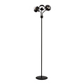 Emibig Emibig Kolding lámpara de pie negra a rayas negras con bolas de vidrio E14 - Ideal para añadir un toque elegante a tu decoración interior