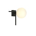Emibig Emibig Lámpara de diseño pequeña Herning para techo con bola de vidrio blanco E14 - Ideal para crear un ambiente acogedor en cualquier habitación