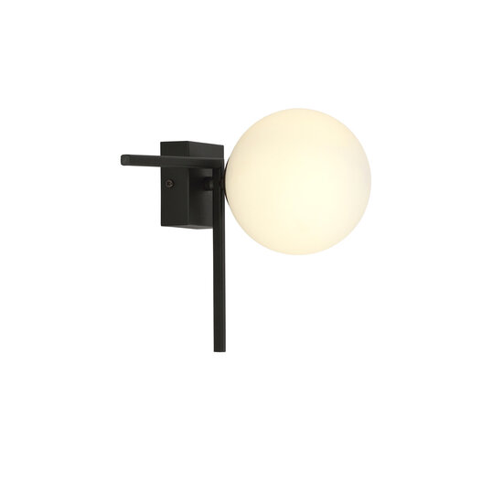 Emibig Emibig Lámpara de diseño pequeña Herning para techo con bola de vidrio blanco E14 - Ideal para crear un ambiente acogedor en cualquier habitación