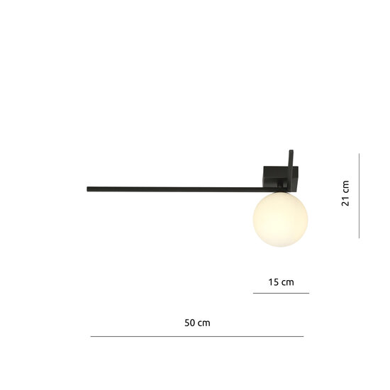 Emibig Emibig Herning elegante designlamp voor plafond met witte glazen bol E14 - Creëer een sfeervolle ambiance in uw ruimte