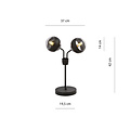 Emibig Emibig Kolding schwarz gestreifte Tischlampe schwarz mit Glaskugeln E14 - Perfekte Ambiente-Beleuchtung für jedes Interieur