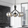 Emibig Emibig Kolding 5 lamp hanging lamp smoked bulbs E14 - Ideal for modern interiors