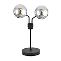 Emibig Emibig Kolding tafellamp zwart met gefumeerde glazen bollen E14 - Sfeervolle verlichting voor elk interieur