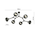 Emibig Emibig Viborg special branch-shaped hanging lamp with 6 striped bulbs E14 - Perfect for creating a cozy atmosphere in any room