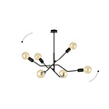 Emibig Emibig Vejle impressive pendant lamp 6x E27 completely black - Perfect for modern interiors