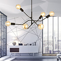 Emibig Emibig Vejle impressive pendant lamp 6x E27 completely black - Perfect for modern interiors