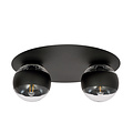 Emibig Emibig Esbjerg nice black double ceiling lamp with 2 striped bulbs E14 - Perfect lighting for any space
