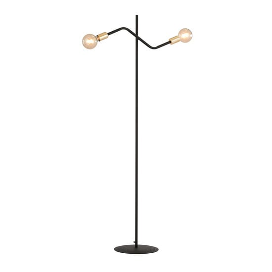 Emibig Emibig Lampe sur pied Odense avec 2 connexions E27 dorées - Idéale pour un éclairage élégant