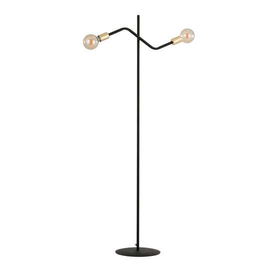 Emibig Emibig Lampe sur pied Odense avec 2 connexions E27 dorées - Idéale pour un éclairage élégant
