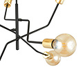 Emibig Emibig Odense Pendelleuchte 6 Lampen E27 Schwarz und Gold - Perfekte Beleuchtung für jeden Raum