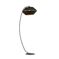 Emibig Emibig Exceptional black arc lamp floor lamp E27 black and gold - Ideal for stylish living room lighting