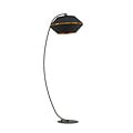 Emibig Emibig Uitzonderlijke zwart booglamp vloerlamp E27 zwart en goud - Perfect voor een stijlvolle woonkamer