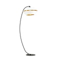 Emibig Emibig Hübsche schwarze Bogenlampe, Stehlampe E27, Weiß und Gold - Perfekt für stilvolle Inneneinrichtung