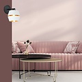 Emibig Emibig Wall lamp black with white E27 gold inside - Create a stylish atmosphere in your home