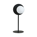 Emibig Emibig Besondere schwarze Tischlampe mit Rauchglas-Akzent E14 - Verleihen Sie Ihrem Raum stilvolles Licht