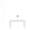 Emibig Emibig White lamp for side table with smoked glass bulb 1x E14 - Enhance your interior with stylish lighting