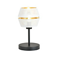 Emibig Emibig Hübsche Tischlampe schwarz mit weiß-goldenem Schlüssel 1x E27 - Ideal für stilvolle Beleuchtung