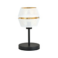 Emibig Emibig Handsome table lamp black with white and gold key 1x E27 - Ideal for stylish lighting