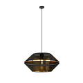 Emibig Emibig Eingängige perforierte schwarze Hängelampe mit goldener Hängelampe E27 - Elegante Beleuchtung für jeden Raum