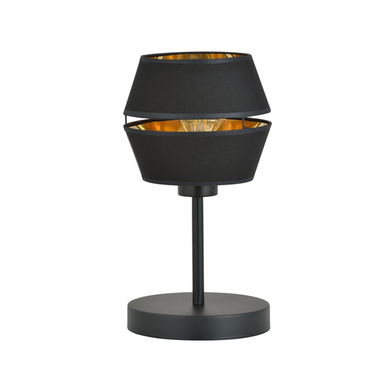 Emibig Emibig Handsome table lamp black with gold accent 1x E27 - Create a cozy atmosphere in your home